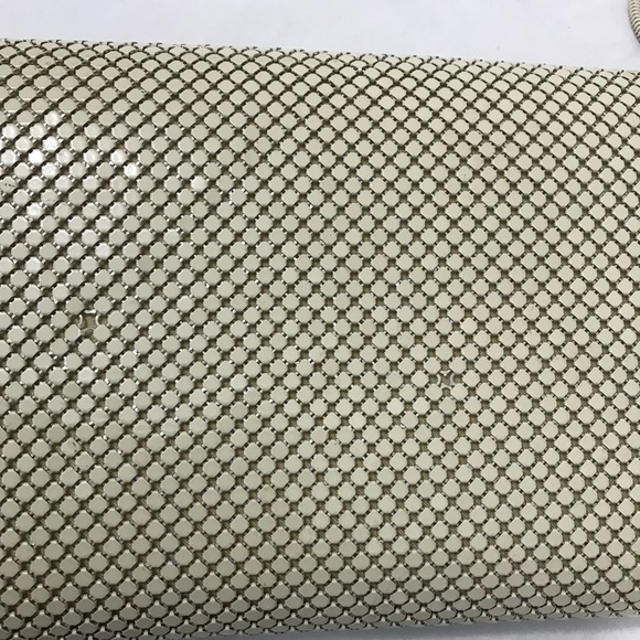 ELKA Vintage Clutch Handbag Metal Mesh Sequin Clutch with Shoulder Strap - Picture 6 of 7